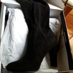 Black Thigh High Boots